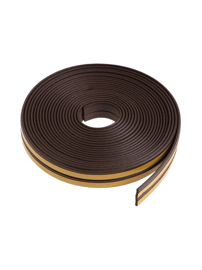 Уплотнитель резиновый ТУНДРА, профиль I, размер 9×2 мм, коричневый, в упаковке 10 м