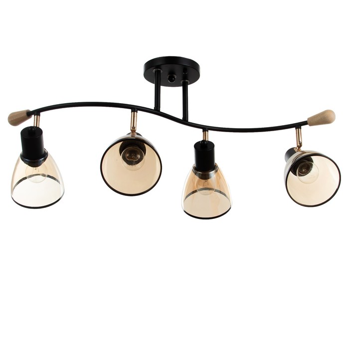 Светильник «Судьба» 4×60 Вт Е27 черный