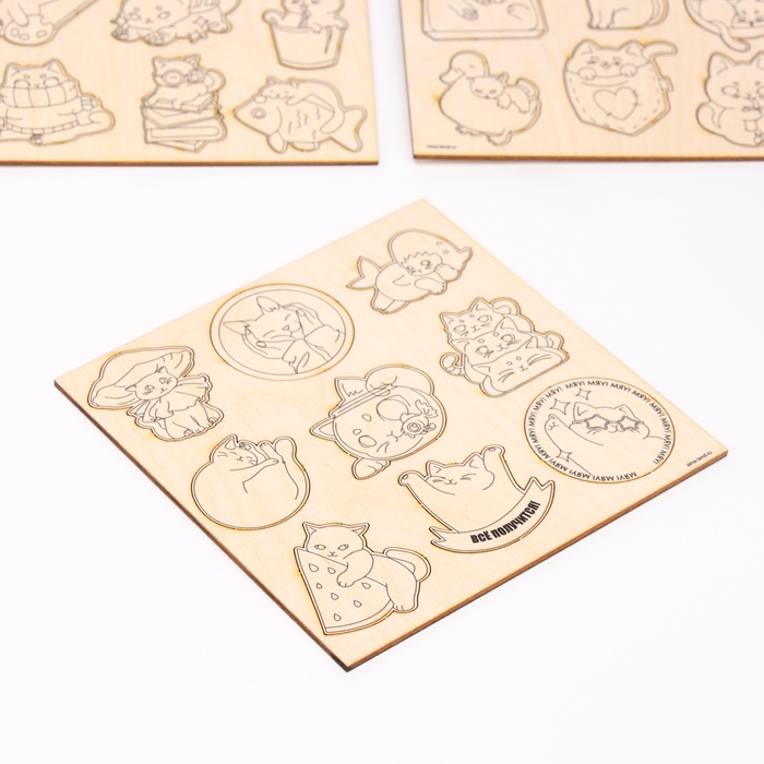 Заготовки для творчества «Котики», 27 шт.