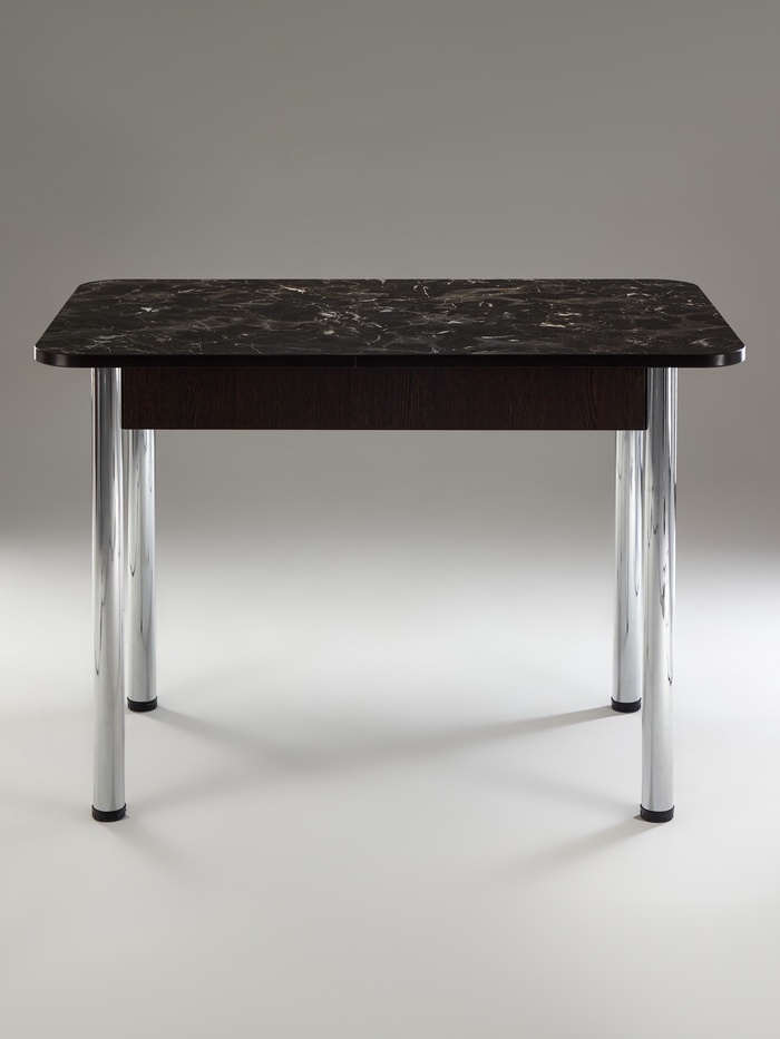 Стол кухонный, 1100×700×775 мм, цвет венге/мрамор королевский пластик