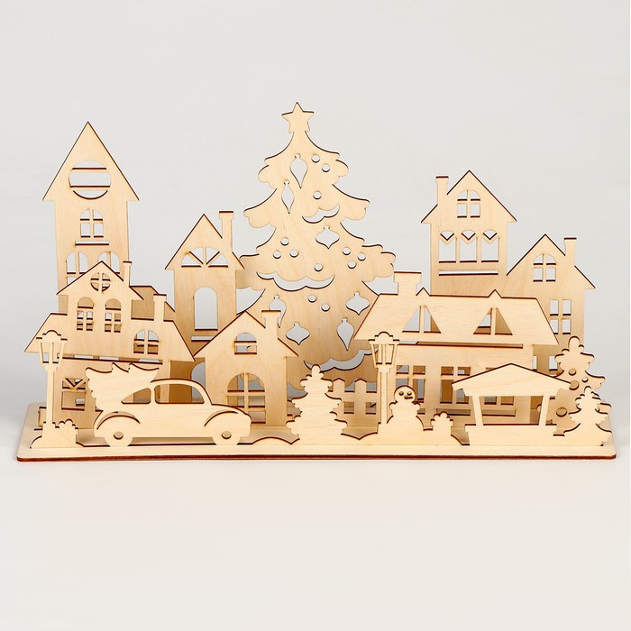 Заготовки для творчества. Украшение для дома «Новый год! Город»