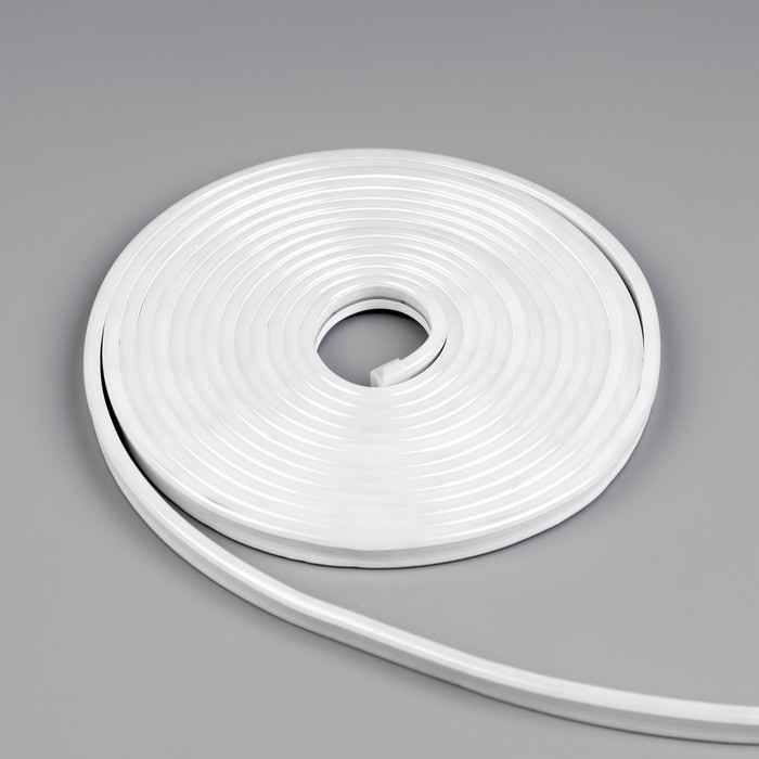 Гибкий неон Luazon Lighting 6×12 мм, IP65, 10 м, SMD2835, 120 LED/м, 12 В, свечение тёплое белое