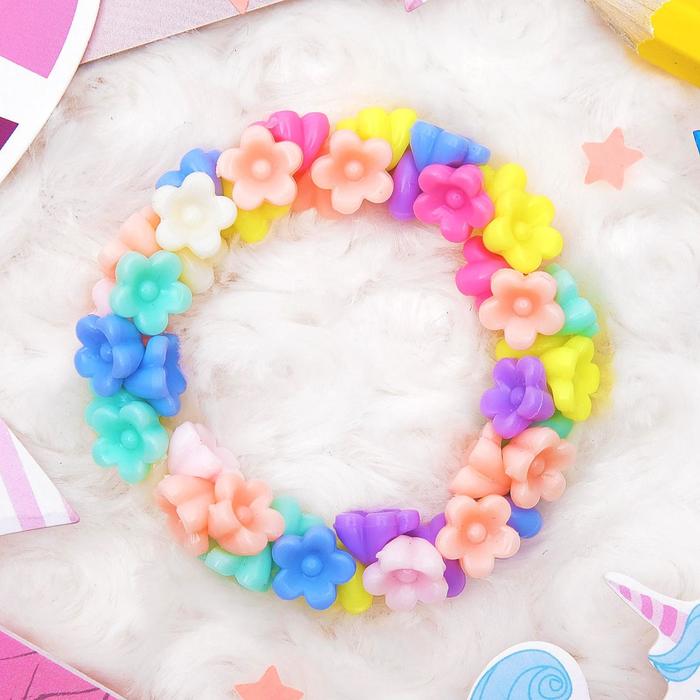 Браслет детский «Выбражулька. Букетик цветов», цветной