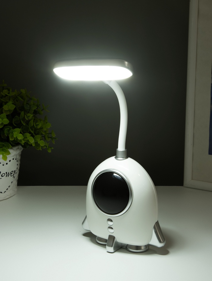 Ночник - карандашница «Ракета», 6хLED, 3 Вт, 5V, USB, АКБ, 2 режима, 7×11×27 см