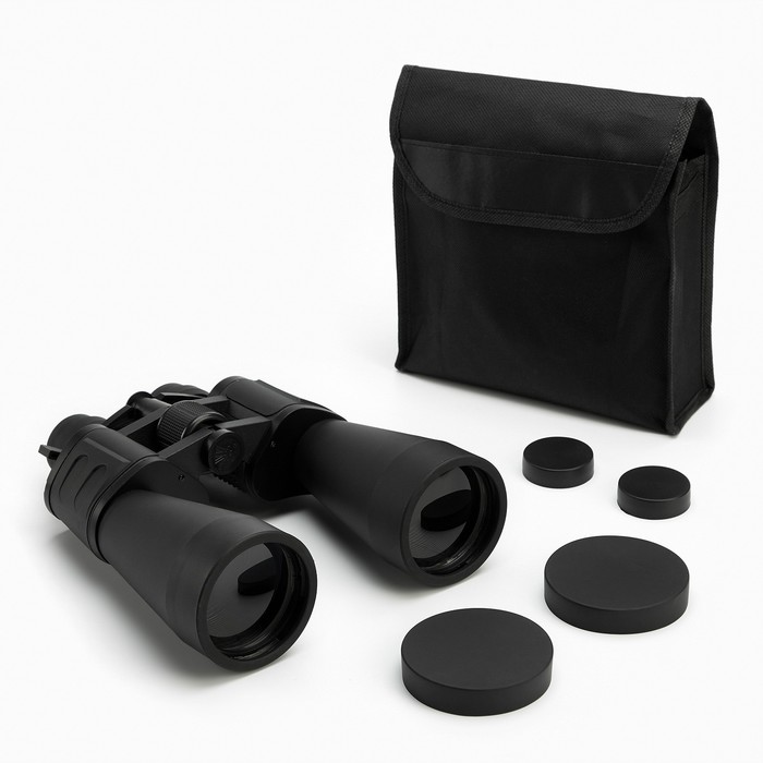 Бинокль «Ищейка» Мастер К, 10-30×60, регулируемый зум, с чехлом, чёрный, линзы рубин