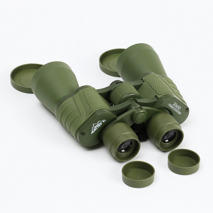 Бинокль «Военный» Мастер К, 20×50, с чехлом, цвет болотный