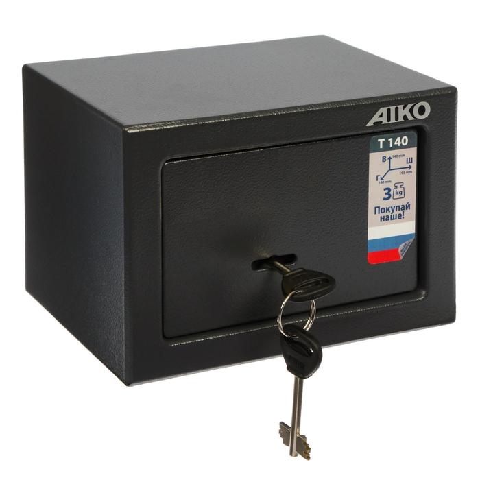 Сейф мебельный ключевой AIKO T – 140 KL, 195×140×140 мм, цвет чёрный