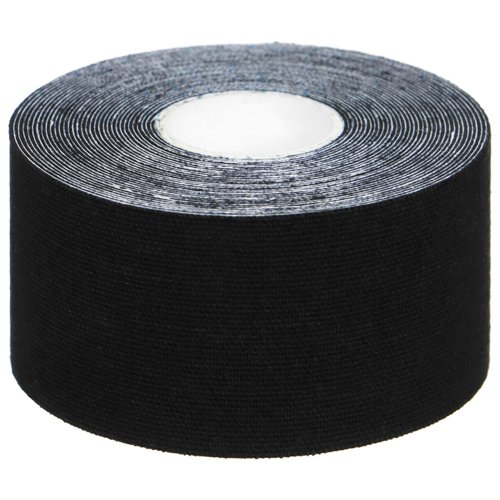 Кинезиотейп ONLYTOP, 3.8 см × 5 м, цвет чёрный