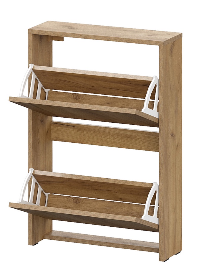 Обувница узкая «МСП», 519×167×760 мм, цвет дуб золотой