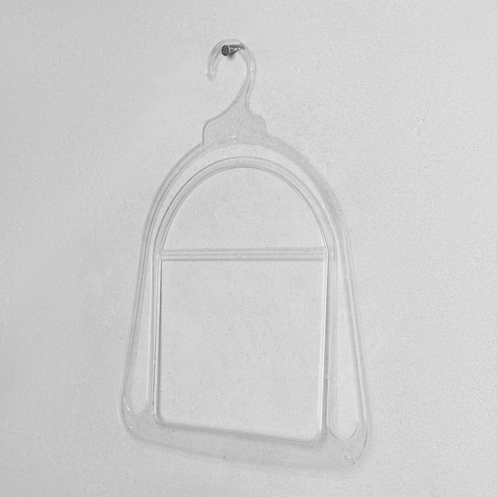 Вешалка для шапок, пластик, 24×30 см, прозрачная