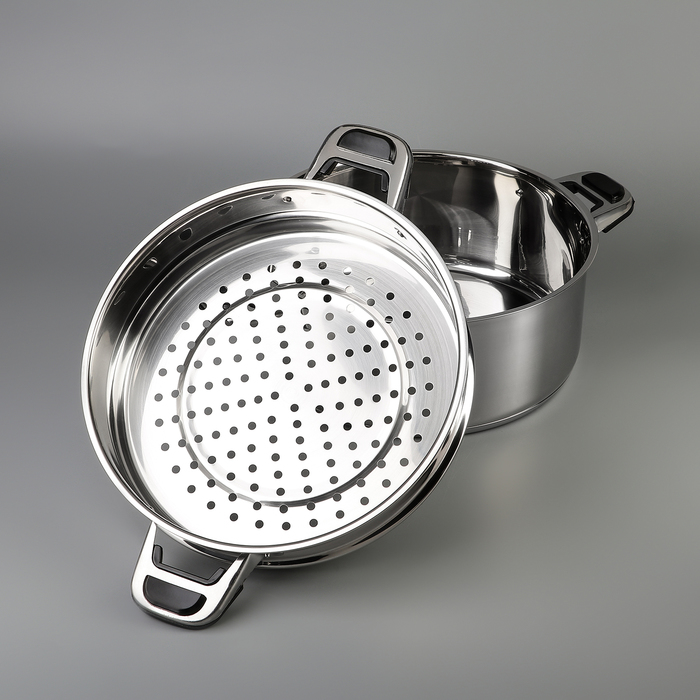 Мантоварка Катунь «Алтын», 16.2 л, d=26 см, 3 секции, капсульное дно, индукция, нержавеющая сталь