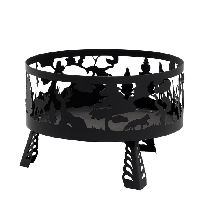 Костровая чаша «Лес», d=60 см, h=42 см, толщина стали 3 мм