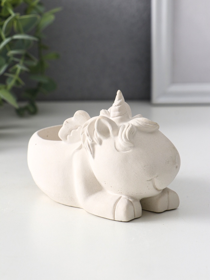 Подставка для мелочей «Единорог», 8×12×9 см, натуральный