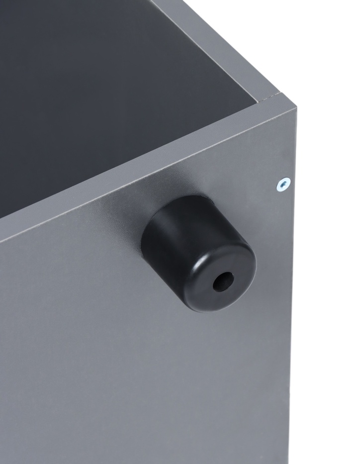 Шкаф открытый для документов «Клик Мебель. Герда», 800×404×1880 мм, цвет графит