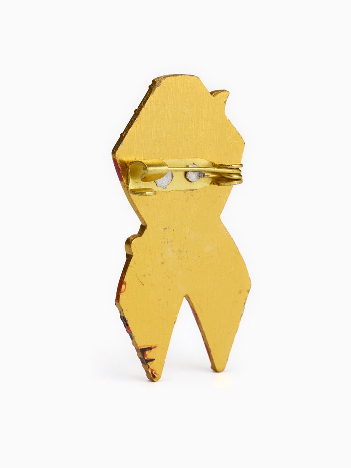 Значок «Георгиевская лента», 4 см, цветной в золоте