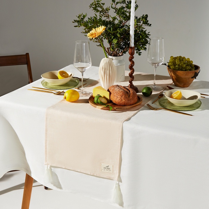 Дорожка SL HOME Gloomy 40×142±3 см, лён 100%, плотность 180 г/м²