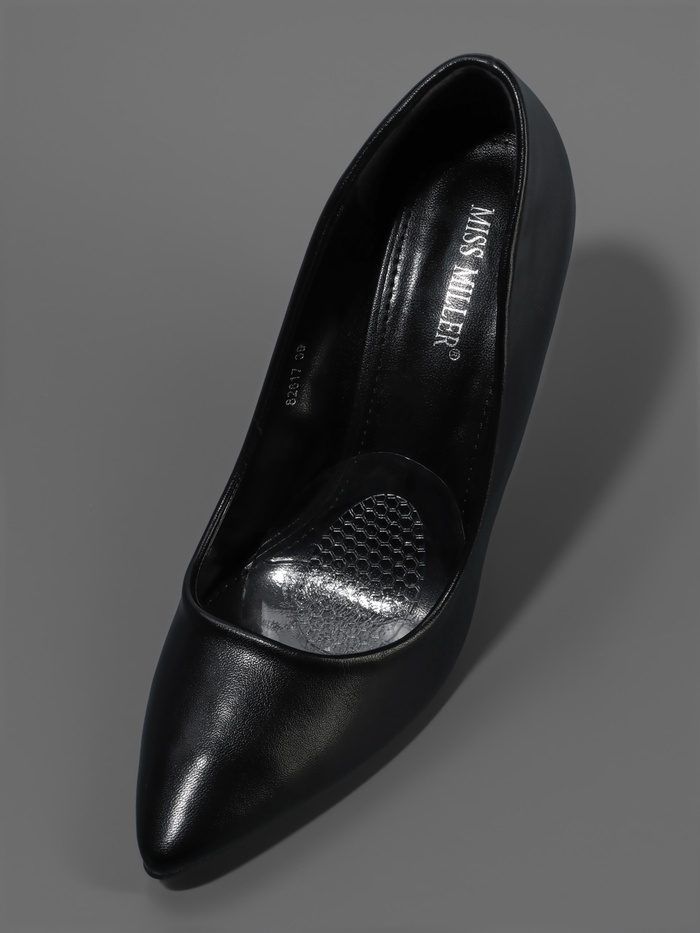 Полустельки для обуви, с протектором, силиконовые, 8.5×6.7 см, пара, прозрачные