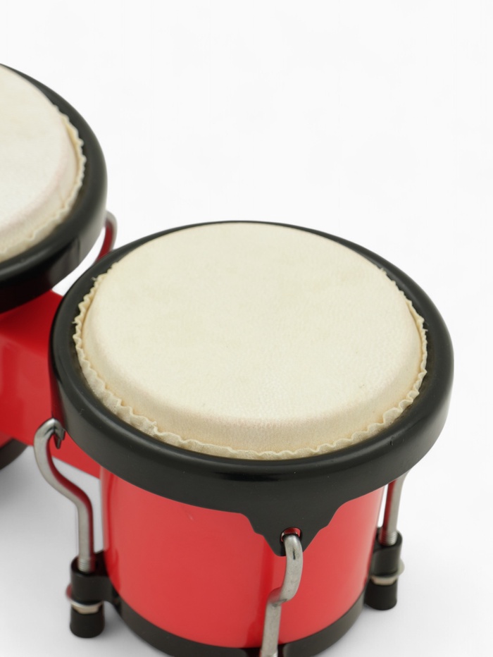 Барабан Бонго Music Life 4×5 дюймов, красный