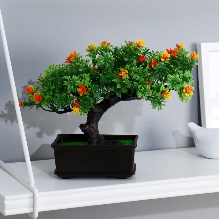 Бонсай искусственный в горшке «Дерево жизни», 11.5×15 см, МИКС