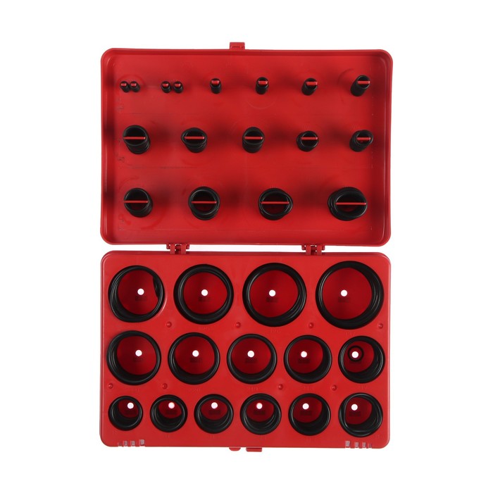 Набор резиновых уплотнительных прокладок ТУНДРА krep, диаметр 7-53 мм, 404 предмета