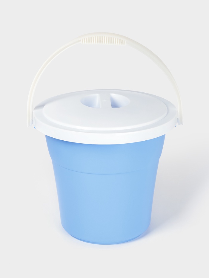 Ведро с крышкой «Евро», 12 л, d=33 см, h=29 см, МИКС