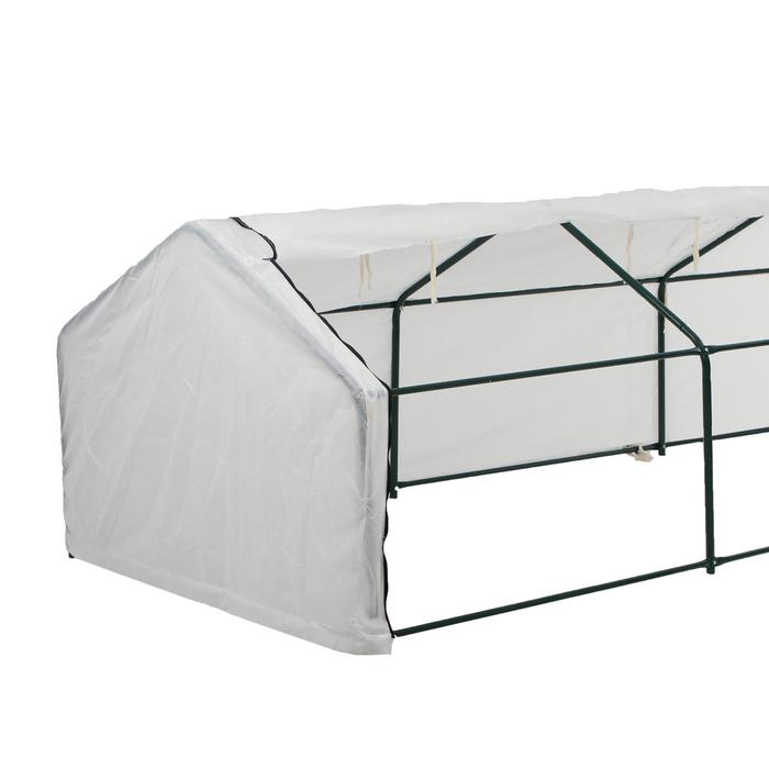 Мини-теплица, 3.7×1.4×1.15 м, стальной каркас d=16 мм, спанбонд 60 г/м²