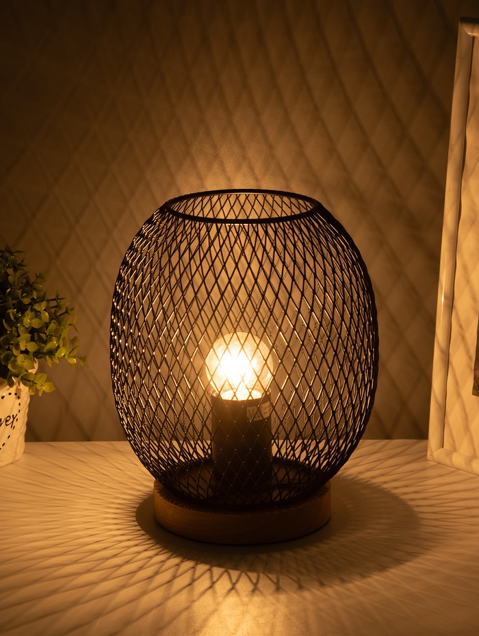 Светильник настольный 21001/1T, 1хE27, 40 Вт, чёрный