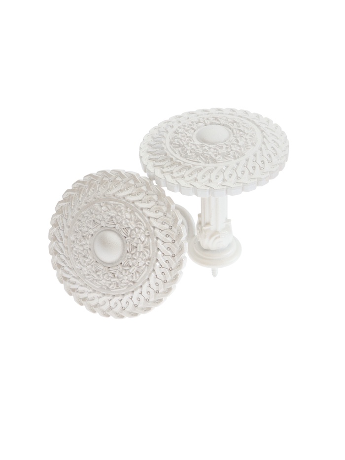 Держатель для штор CAPPIO KS030, d=95 мм, белый, 2 шт.