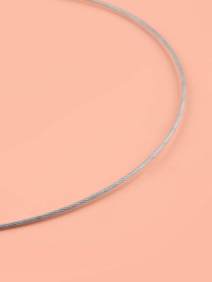 Спицы круговые, для вязания, с металлическим тросом, d=2 мм, 10/43 см