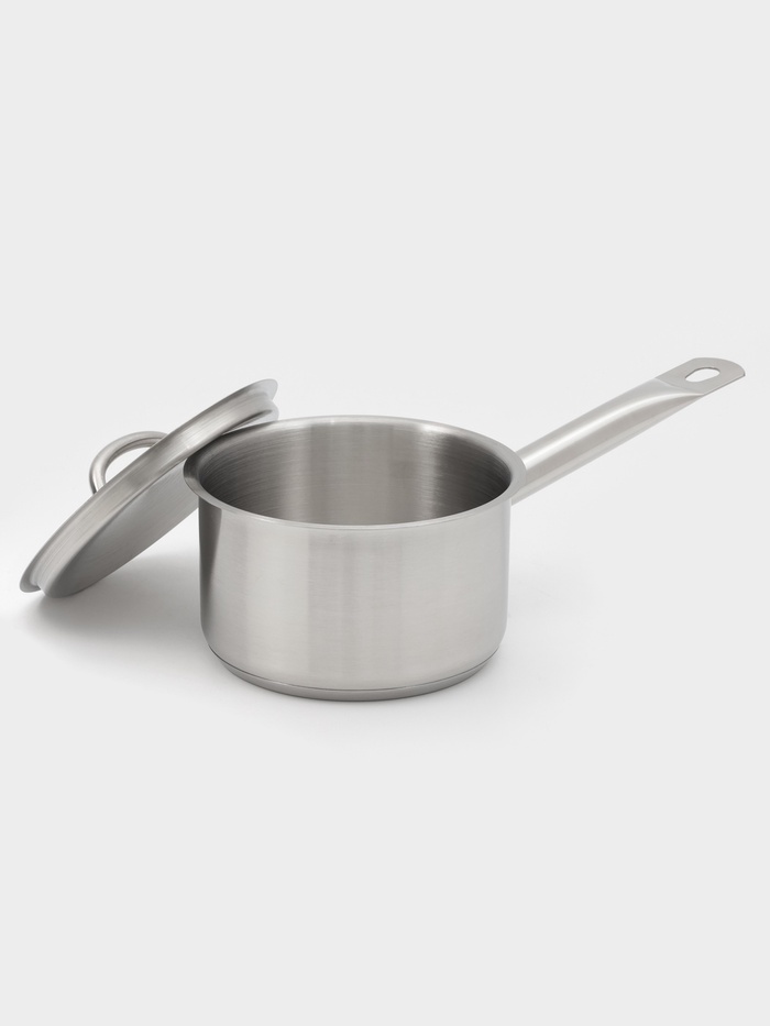 Ковш Hanna Knövell, 1.3 л, d=14, h=8.5 см, с крышкой, толщина стенки 0.8 мм, индукция, нержавеющая сталь