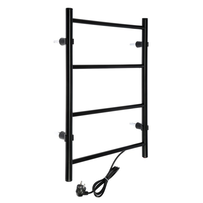 Полотенцесушитель электрический ZEIN PE-04, «Классика», 400×600 мм, 4 перекладины, черный