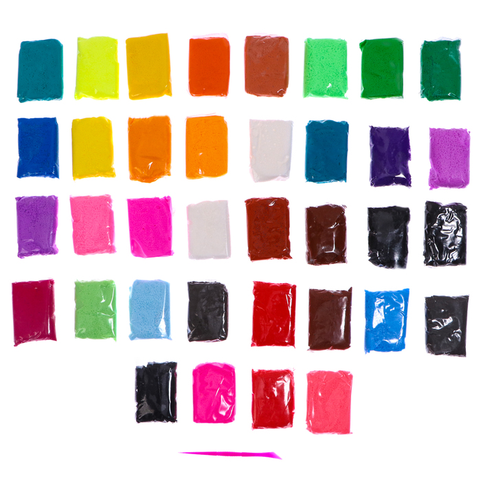 Воздушный пластилин, большой набор 36 цветов по 10 г