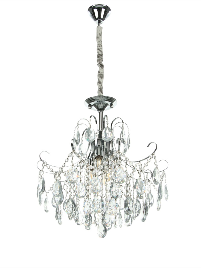 Люстра «Александра» 6×40 Вт Е14 серебро 50×50×58 см(60)см