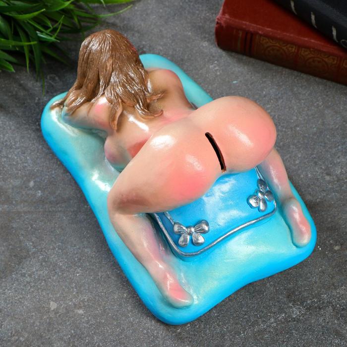 Копилка для денег«Лолита-брюнетка», гипс, 22×14×12 см