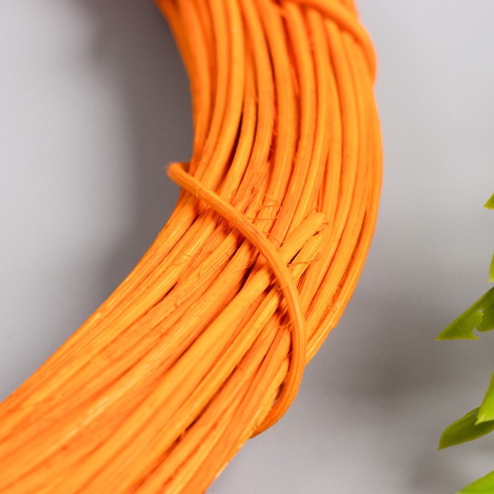 Кольцо для изготовления ловца снов «Оранжевый», d=25 см, ротанг