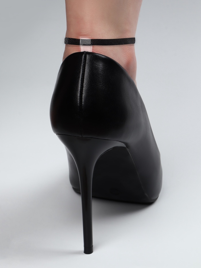 Пяткоудерживатели с петелькой, 5.8×4.4 см, чёрные