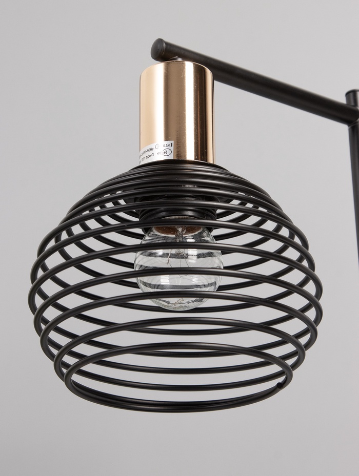 Светильник настольный 11152/1T, 1хE27, 40 Вт, чёрный