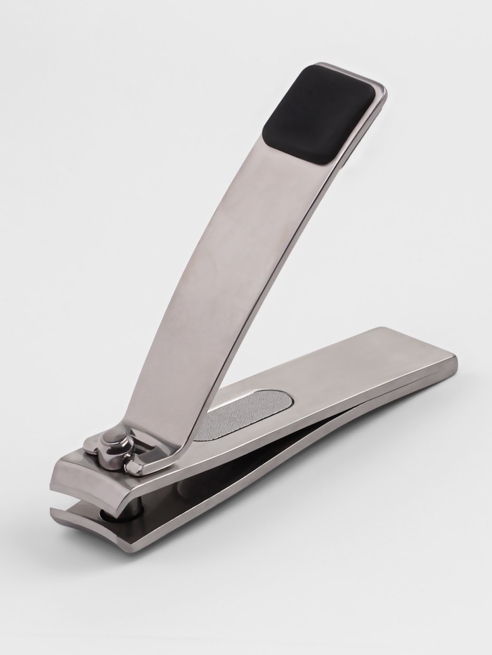 Кусачки книпсер маникюрные, с пилкой, прорезиненная ручка, 6 см