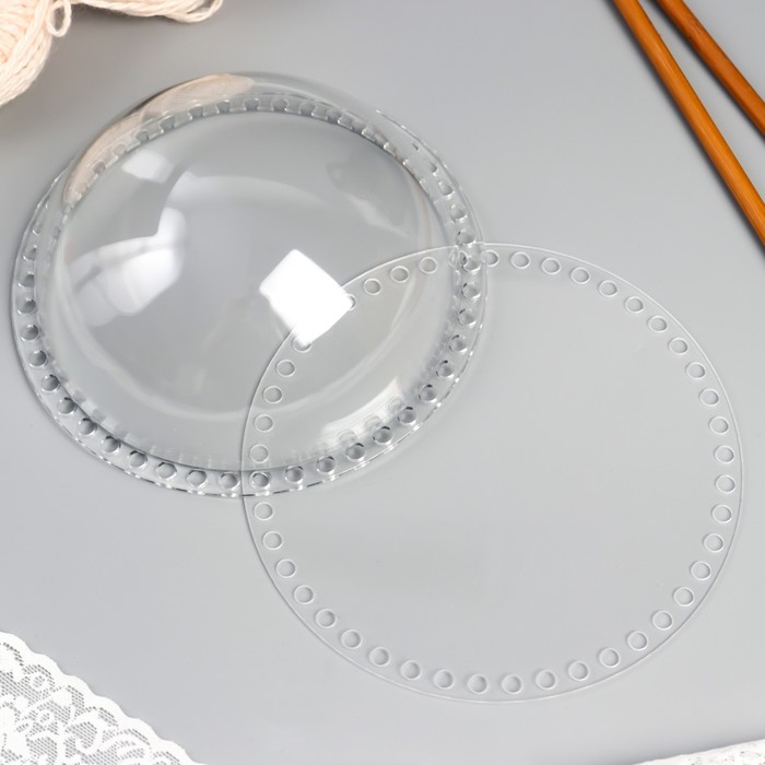 Основа для вязаных изделий акрил «Круглая», объемная, набор 2 шт., 17 см