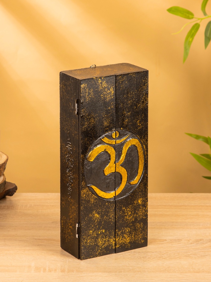 Ключница «Ом», 6 крючков, 14×7×32 см, МДФ