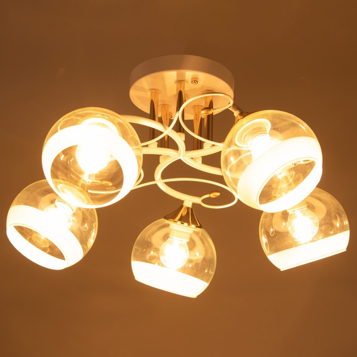 Люстра «Анава» 5хE27 40 Вт белый 48×48×25.5 см BayerLux