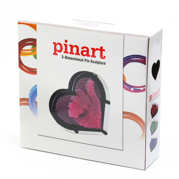Игрушка антистресс PinART, экспресс скульптор 3D, сердце, 22.5×5.5×21 см