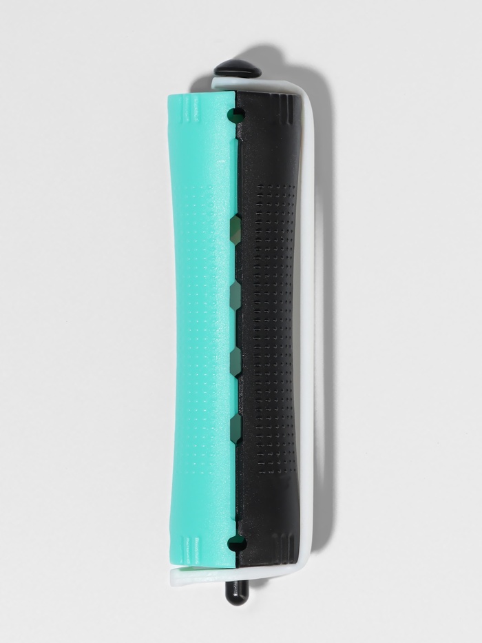 Бигуди «Коклюшки», d=2 см, 9 см, 6 шт., цвет чёрный/зелёный