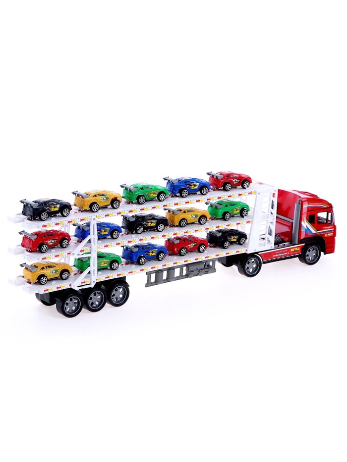 Грузовик инерционный «Автовоз», с 15 машинами