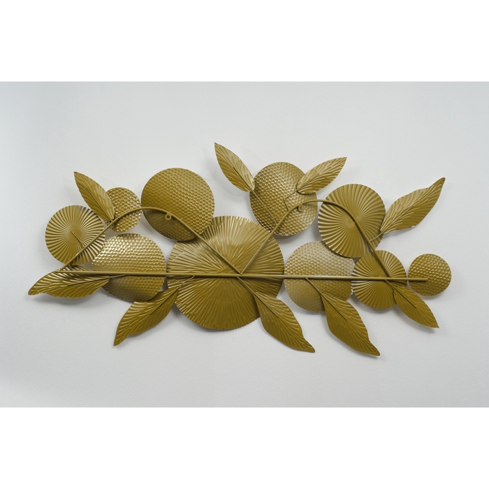 Декор настенный, панно металл «Бутоны с бабочками», 75×150×10 см