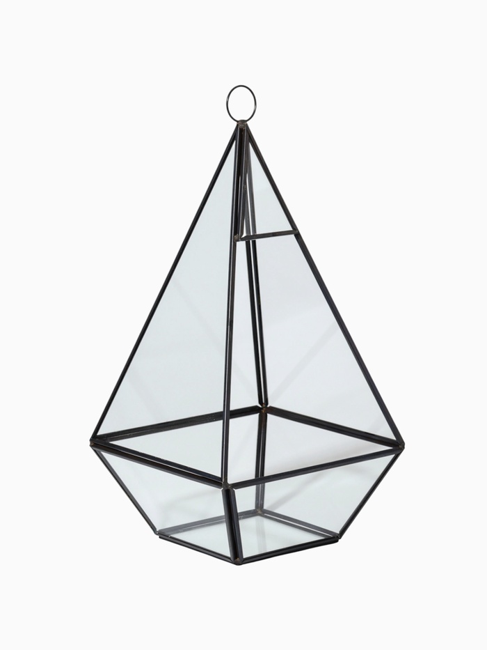 Флорариум каркас, 13×24 см, чёрный