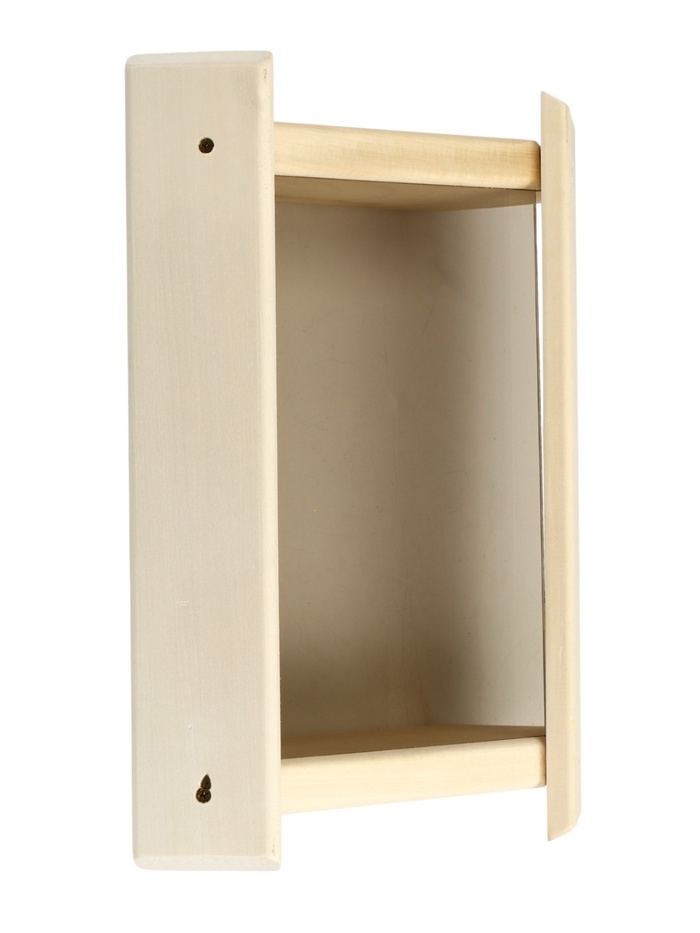 Абажур для бани и сауны, деревянный, настенный, угловой, с тёмным стеклом, «Добропаровъ»