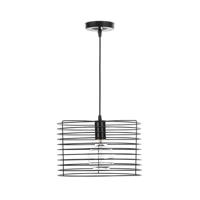 Люстра Сатурн Подвес BayerLux магическая, чёрная, 1×40 Вт цоколь E27