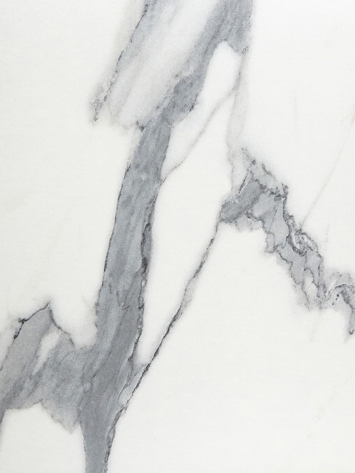 Стол кухонный раздвижной, 1100(1500)×700×775 мм, цвет белый/мрамор белый