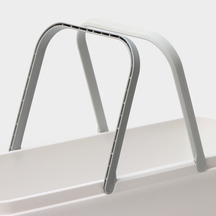 Ведро для уборки Raccoon, 20 л, 59.5×22×19 см, дно 55×17 см, белое